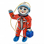 Керамическая елочная игрушка "Космонавт", фотография 1. Интернет-магазин ЛАВКА ПОДАРКОВ