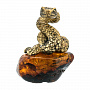 Змея Символ 2025 года. Статуэтка с янтарем "Змея питон", фотография 3. Интернет-магазин ЛАВКА ПОДАРКОВ