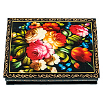 202930/18 ШКАТУЛКА ПРИНТ "ЦВЕТОЧНЫЕ МОТИВЫ",пион+тюльпан,14*10*3,5 см