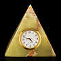 Часы настольные из оникса "Пирамида 2", фотография 2. Интернет-магазин ЛАВКА ПОДАРКОВ