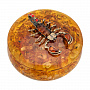 Шкатулка из янтаря "Знак зодиака Скорпион", фотография 2. Интернет-магазин ЛАВКА ПОДАРКОВ