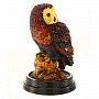 Скульптура из янтаря "Мудрая сова", фотография 2. Интернет-магазин ЛАВКА ПОДАРКОВ
