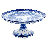 0015102 Гжель Пасхальница-Тортница "Праздничная" 32*16см Авт. Алехин С.С. 