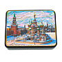 Шкатулка с художественной росписью "Зимняя Москва", фотография 3. Интернет-магазин ЛАВКА ПОДАРКОВ