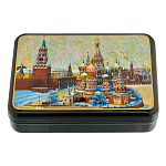 Шкатулка с художественной росписью "Москва. Зима"