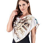 007108902 ПЛАТОК шелк 100% 89*89см ручной подшив в П/У