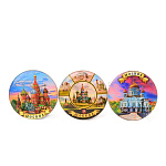 0033444 Сувенир МАГНИТ "Музыкальный. ВИДЫ МОСКВЫ" 5,5*2,5см 