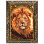 Картина янтарная "Лев - царь зверей" 60х40 см, фотография 6. Интернет-магазин ЛАВКА ПОДАРКОВ