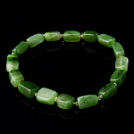 0058910 БРАСЛЕТ НЕФРИТОВЫЙ Нефрит зеленый, мелкая галтовка