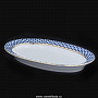Блюдо овальное "Кобальтовая сетка". Форма "Молодежная". ИФЗ, фотография 1. Интернет-магазин ЛАВКА ПОДАРКОВ