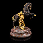 Лошадь Символ 2026 года. Статуэтка "Конь с попоной". Златоуст