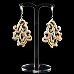  Мамонтовая Фауна Серьги "ВДОХНОВЕНИЕ малые" замок серебро 925° в П/У