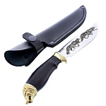 0056241 Оружие сувенирное Нож "Волк",(голова), гравировка  в П/У