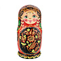 Матрешка "Осенние цветы" 5 мест, фотография 2. Интернет-магазин ЛАВКА ПОДАРКОВ