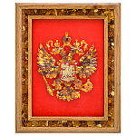 0063418 Янтарь Панно "Герб РФ" 410*310 мм