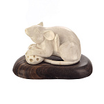   Бивень мамонта Сувенир "Мышь" 