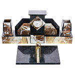 0056970 Златоуст ПИСЬМЕННЫЙ НАБОР Офиокальцит, Змеевик, 