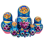 Матрешка "Цветы" 10 мест