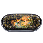   лаковая миниатюра ШКАТУЛКА "Мир фантазий"17*7*3,5см Авт.Краснов