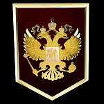  Златоуст ГЕРБ РОССИИ на бархате 00618 