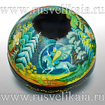  /9*6см Художественная роспись Шкатулка-шар  "Сказки" АР /120