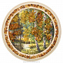 Панно янтарное "Пейзаж" 15х15 см, фотография 1. Интернет-магазин ЛАВКА ПОДАРКОВ