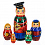 Матрешка "Семьянин" 5 мест, фотография 3. Интернет-магазин ЛАВКА ПОДАРКОВ