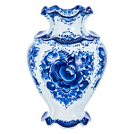 203155/№1 Гжель Ваза "Семейная №1"Большая Авт.Алёхин С.С.