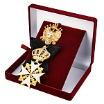 0015406 Фалеристика ОРДЕН Св.И.Иерусалимского(Мальтийский крест)командорский, хрусталь Swarovski