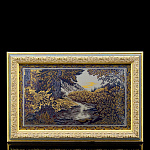 /00029 Златоуст ГРАВЮРА "ЛЕСНАЯ ЗАВОДЬ" 30,5*18,5см(в раме)