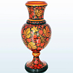 3267/С/26*11см Хохлома Ваза декоративная  26*11см