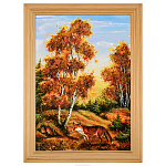 Картина янтарная "Пейзаж №10" 21х15 см