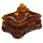 Шкатулка из янтаря "Рококо"