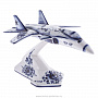 Скульптура "Самолет СУ-47". Гжель, фотография 1. Интернет-магазин ЛАВКА ПОДАРКОВ