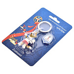 0027656 Сувенир БРЕЛОК "РОССИЯ 2018 ЗАБИВАКА" 9СМ