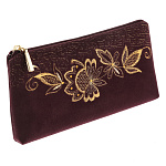 -2090000006636 Очечник тк.бархат Мод 249-1 Рис 1207-1 А разм 10*19*2 /тк.фиолет/4.23.06