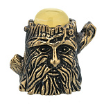 0047142/1053 Сувенир Наперсток Пень с кабошоном Сувенир (белый)