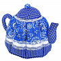 Грелка на чайник "Чайник Гжель", фотография 4. Интернет-магазин ЛАВКА ПОДАРКОВ