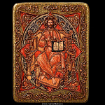 0026012 /21*29см Икона подарочная"Спас в Силах"мор.дуб  в ПУ (RTI-602.m)