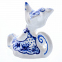 Фигурка "Мышь Любочка". Гжель, фотография 3. Интернет-магазин ЛАВКА ПОДАРКОВ