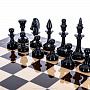Деревянный шахматный ларец с хрустальными фигурами 48х48 см, фотография 2. Интернет-магазин ЛАВКА ПОДАРКОВ