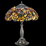 Настольная лампа из янтаря и бронзы "Классическая"