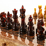 Шахматы из карельской березы с фигурами из янтаря 46х46 см, фотография 9. Интернет-магазин ЛАВКА ПОДАРКОВ