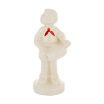  Фарфор Сувенир "ПИОНЕР" с барабаном  выс. ок.10см