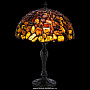 Настольная лампа из янтаря и бронзы. Высота 50 см, фотография 1. Интернет-магазин ЛАВКА ПОДАРКОВ