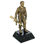 0074524 Бронза Статуэтка Воин-интернационалист 4.332
