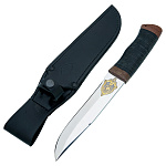 202607 Златоуст Нож ДЕПАРТАМЕНТ ОПЕРАТИВНОЙ ИНФОРМАЦИИ, текстолит,наб кожа, золоч 04323