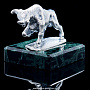 Статуэтка на камне "Телец" (серебро 875*), фотография 3. Интернет-магазин ЛАВКА ПОДАРКОВ