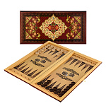 0062416/50*25 Настольные игры 2в1 НАРДЫ/ШАШКИ "УЗОР" 50*25см  хит