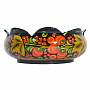 Фруктовница "Ягоды". Хохлома, фотография 1. Интернет-магазин ЛАВКА ПОДАРКОВ